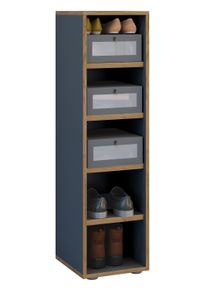 Schuhregal Vcm "Holz Regal Schuhschrank Schuhregal Salia B30", grau (anthrazit), Regale, Schuhregal