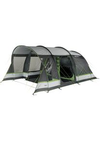 Tunnelzelt High Peak "Garda 5.0", gr&uuml;n (hellgrau, dunkelgrau, gr&uuml;n), Zelte, B/H/L: 320cm x 210cm x 550cm, Tunnelzelt, B:320cm H:210cm L:550cm