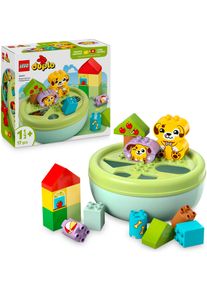 Konstruktionsspielsteine Lego "Formsortierer: Welpenhaus (10441), Lego DUPLO My First", bunt, Spielbausteine, Baby, Kunststoff, Konstruktionsspielsteine, Made in Europe
