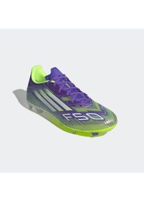 Fu&szlig;ballschuh adidas Performance "F50 LEAGUE FG/MG", Gr. 44, lila (lila rush, cloud wei&szlig;, lucid lemon), Synthetik, Textil, Schuhe Fu&szlig;ballschuh, geeignet f&uuml;r Rasen- und Kunstrasenpl&auml;tze