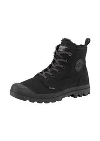 Winterboots Palladium "PAMPA HI ZIP WL W", Damen, Gr. 37, gef&uuml;ttert w&auml;rmend, schwarz, Leder, Schuhe Winterboots, Winterschuhe, Schn&uuml;rboots, Winterstiefel, Snowboots, gef&uuml;ttert