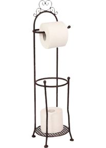 Toilettenpapierhalter AMBIENTE HAUS, braun, Metall, Toilettenpapierhalter, Toilettenpapierhalter, H&ouml;he 70 cm