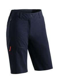 Outdoorhose Maier Sports "Lulaka Bermuda Loop", Damen, Gr. 50, Normalgr&ouml;&szlig;en, blau (dunkelblau), 100% Polyester, Hosen Outdoorhose, Damen Shorts, kurze Wanderhose, Outdoor-Hose, 3 Taschen, Regular Fit