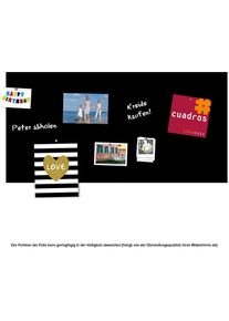 Magnetfolie queence "Magnetische Tafelfolie", schwarz, B:50cm H:0,1cm L:100cm, Vinyl, Dekorationsfolien, Magnetfolie, Tafel-Wandtafelfolie-Magnetfolie, selbstklebend, Kreide+Neodym-Magnete