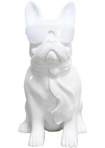 Tierfigur Kayoom "Skulptur Dude 100 Schwarz", wei&szlig;, B:27cm H:37cm T:19cm, Kunstharz, Stein, Dekofiguren, Tierfigur