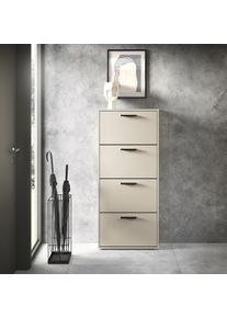 HBZ-MEBLE Schuhkipper HBZ "Sam Schuhkipper, Schuhschrank BxHxT 59x136x17 cm", kaschmir, B:59cm H:136cm T:17cm, Sideboards, Schuhkipper, Breite 59cm, FSC-Mix Credit