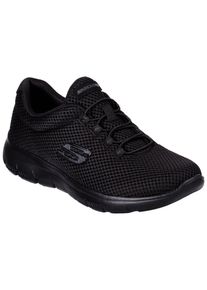 Slip-On Sneaker Skechers "SUMMITS", Damen, Gr. 36, schwarz, Textil, unifarben, Schuhe Slip-On Sneaker, Freizeitschuh, Halbschuh, Schlupfschuh mit komfortabler Innensohle, Topseller