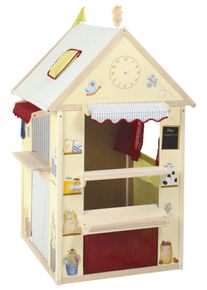Spielhaus Roba, bunt, Spielh&auml;user, KinderB:95cm H:128cm T:83cm, Holz, Spielhaus, B:95cm H:128cm T:83cm