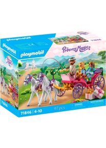 Konstruktions-Spielset Playmobil "Kutschfahrt mit Prinzessin und Prinz (71846), Playmobil Princess Magic", bunt, Spielbausteine, Kinder, Kunststoff, Konstruktions-Spielset, Made in Europe