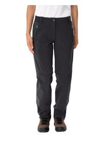 Trekkinghose Vaude "WOMEN'S FARLEY STRETCH ZO T-ZIP PANTS II", Damen, Gr. 34, N-Gr, schwarz, Obermaterial: 89% Polyamid, 11% Elasthan, Hosen Trekkinghose, f&uuml;r Wanderungen und Reisen, aus schnelltrocknendem Polyamid