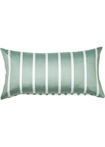 Kissenbezug Janine "modernclassic 39028-28", gr&uuml;n (salbeigr&uuml;n), B:40cm L:80cm, Mako-Satin, Obermaterial: 100% Baumwolle, Kissenbez&uuml;ge, Kissenbezug, mit Rei&szlig;verschluss