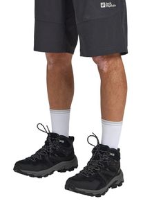 Wanderstiefel Jack Wolfskin "VOJO TOUR LT TEXAPORE MID M", Herren, Gr. UK 12,5 - EU 47,5, Normalschaft, grau (phantom), Obermaterial: Leder. Obermaterial 2: Synthetik. Futter: Polyester, Schuhe Wanderstiefel