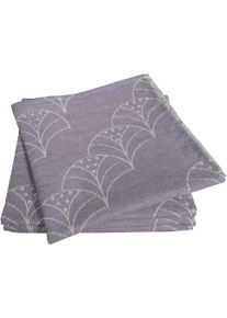 Stoffserviette Adam "Argentinian Criolla Light" Gr. 1, lila (dunkellila), B:30cm L:30cm, Obermaterial: 100% Baumwolle, Servietten, Stoffserviette