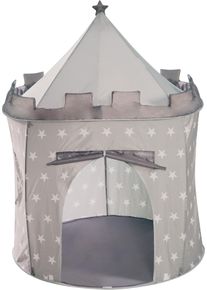 Spielzelt Roba "Ritterburg, Little Stars", grau (little stars), Spielzelte, KinderH:135cm &Oslash;:105cm, Spielzelt, H:135cm &Oslash;:105cm