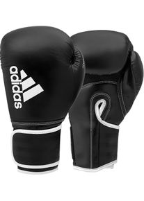 Boxhandschuhe adidas Performance "Hybrid 80" Gr. 12, schwarz (schwarz, wei&szlig;), Boxhandschuhe, 12 12, Obermaterial: 100% Kunstleder, Boxhandschuhe