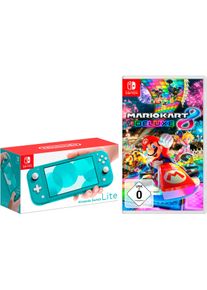 NINTENDO SWITCH Konsolen-Set "Switch Lite + Mario Kart 8 Deluxe", blau (t&uuml;rkis), B:20,8cm H:9,11cm T:1,39cm, Spielekonsolen, Konsolen-Set