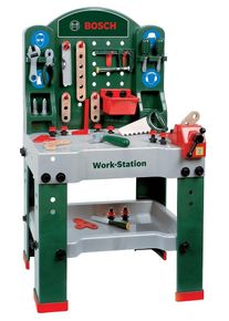 Spielwerkbank klein "BOSCH-Workstation (43tlg.)", bunt, Rollenspielzeug, KinderB:59cm H:100cm T:39cm, Kunststoff, Spielwerkbank, Made in Germany, B:59cm H:100cm T:39cm