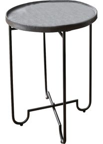 Beistelltisch PAROLI, schwarz (schwarz, schwarz, schwarz), B:45cm H:60cm T:45cm, Tische, Beistelltisch