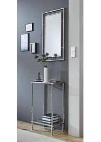 Konsolentisch HAKU, transparent (transparent, chrom), B:50cm H:75cm, Tische, Konsolentisch