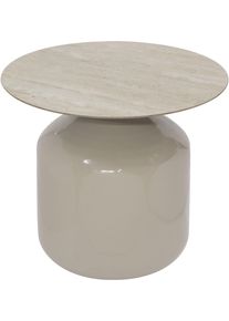 Beistelltisch Mirrors and More "ALTAN", cremewei&szlig;, B:50cm H:46cm, Tische, Beistelltisch