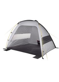 Strandmuschel High Peak "Rapid Beach 80", grau (aluminium, dunkelgrau), Zelte, B/H/L: 200cm x 130cm x 150cm, Strandmuschel, UV 80 Schutz, B:200cm H:130cm L:150cm