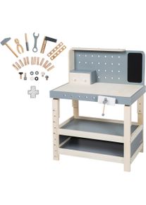 Spielwerkbank Roba "Werkbank", bunt, Rollenspielzeug, KinderB:70cm H:85cm T:42cm, Kunststoff, Spielwerkbank, H&ouml;henverstellbar, B:70cm H:85cm T:42cm