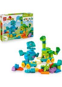 Konstruktionsspielsteine Lego "Dinos auf R&auml;dern 3-in-1-Set (10451), Lego DUPLO Town", bunt, Spielbausteine, Kinder, Kunststoff, Konstruktionsspielsteine, Made in Europe