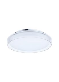 PAULMANN LED Deckenleuchte "Selection Bathroom Luena IP44, 3000K Chrom 230V Glas/Metall", silber (transparent, chromfarben), 1, &Oslash; 35cm H: 11cm, Leuchten, LED Deckenleuchte