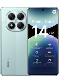 Xiaomi Smartphone "Redmi Note 14 Pro 5G", gr&uuml;n (korallengr&uuml;n), 256 GB, Mobiltelefone, Smartphone