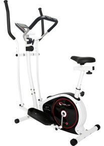 Crosstrainer Christopeit Sport "CT 4", rot (wei&szlig;, schwarz, rot), CrosstrainerB:66cm H:152cm L:114cm, Crosstrainer, 100 kg max. Benutzergewicht, 8 Widerstandsstufen, B:66cm H:152cm L:114cm