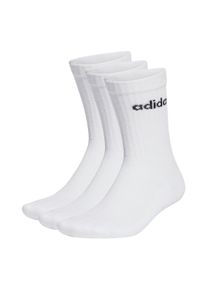 Kurzsocken adidas originals "Socken Linear Crew Cushioned 3er Pack", Damen, Gr. 37-39, wei&szlig;, Obermaterial: 75% Baumwolle CO. 22% Polyester PES. 2% Elasthan EL. 1% Nylon NY., Socken Kurzsocken