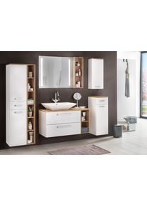 Wandregal Schildmeyer "Malina", braun (eiche landhaus), B:21,6cm H:70,7cm T:16cm, FSC-zertifizierter Holzwerkstoff, Regale, Wandregal