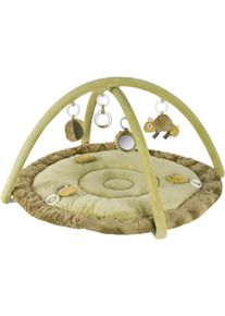 babyFEHN Spielbogen FEHN "Lazy, Crazy & Pink, Cham&auml;leon, 3-D-Activity-Decke", gr&uuml;n (khaki), Spielb&ouml;gen, Baby, Flauschstoff, Pl&uuml;sch, Polyester, Softvelours, Spielbogen, mit 5 abnehmbaren Spielzeugen