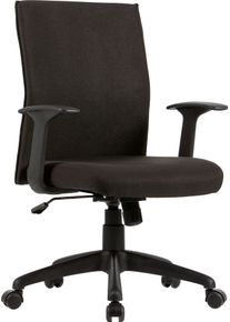 B&uuml;rostuhl ByLiving "Rocket", schwarz (schwarz, schwarz, schwarz), Webstoff, 100% Polyester, St&uuml;hle, B&uuml;rostuhl, mit Webstoff oder modernem Cord Bezug, mit Wippmechanik