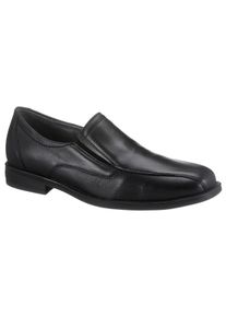 Waldl&auml;ufer Slipper WALDL&Auml;UFER "Henry", Herren, Gr. 9,5 (44), schwarz, Nappaleder, Schuhe Slipper, Bequemschuh, Festtagsschuh mit seitlichen Stretcheins&auml;tzen, G-Weite