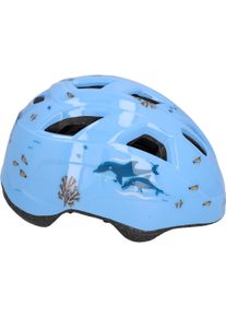 FISCHER BIKE Kinderfahrradhelm FISCHER FAHRRAD "Plus Dolphin XS/S", blau (babyblau, blau), Helme, Kinder, Kopfumfang: 48cm - 54cm, Kinderfahrradhelm