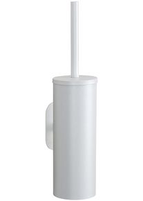 WC-Garnitur Wenko "Turbo-Loc Modell Orea", wei&szlig;, B:9cm H:39,5cm L:12,5cm, Edelstahl, Reinigungsb&uuml;rsten, WC-Garnitur, mit Klob&uuml;rste, Wandbefestigung ohne Bohren, rostfreier Edelstahl