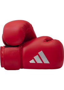 Boxhandschuhe adidas Performance "Speed 50" Gr. 12, rot (rot, wei&szlig;), Boxhandschuhe, 12, Obermaterial: 100% Kunstleder, Boxhandschuhe