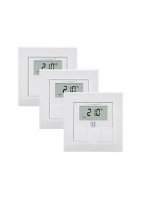 homematic IP Smart-Home-Steuerelement "Wandthermostat mit Luftfeuchtigkeitssensor 3er Set", wei&szlig;, B:22cm H:14cm T:30cm, Smart-Home-Stationen, Smart-Home-Steuerelement