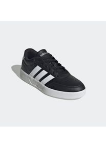 Sneaker adidas Sportswear "BREAKNET 3.0", Damen, Gr. 42, schwarz-wei&szlig; (core schwarz, cloud wei&szlig;, silber metallic), Synthetik, Schuhe Sneaker