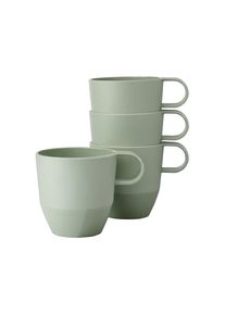 Becher Mepal "Henkelbecher Silueta 300 ml 4er Set", gr&uuml;n (nordic sage), 4 tlg., Kunststoff, Trinkgef&auml;&szlig;e, Becher