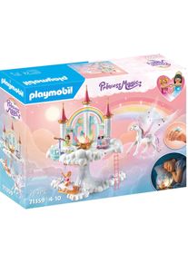 Konstruktions-Spielset Playmobil "Himmlisches Regenbogenschloss (71359), Princess Magic", bunt, Spielbausteine, Kinder, Kunststoff, Konstruktions-Spielset