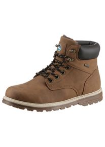 Winterstiefel Polarino "Trelleborg", Herren, Gr. 45, braun (hellbraun), Lederimitat, Schuhe Winterstiefel, Schn&uuml;rstiefel, Winterboots mit wasserabweisender TEX-Membrane