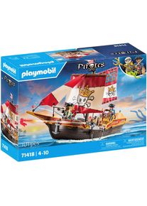 Konstruktions-Spielset Playmobil "Piratenschiff (71418), Pirates", bunt, Spielbausteine, Kinder, Kunststoff, Konstruktions-Spielset, Made in Europe