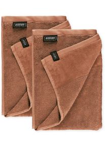 Sch&ouml;ner Wohnen Kollektion Duscht&uuml;cher "Sense", braun (rost), B:70cm L:140cm, Frottee, Obermaterial: 100% Baumwolle, SCH&Ouml;NER WOHNEN-KOLLEKTION, Handt&uuml;cher, Duscht&uuml;cher, mit Velourborte, hautschmeichelnde Airtouch Qualit&auml;t, super weich