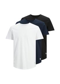 Jack & Jones T-Shirt JACK & JONES "T-Shirt JJENOA TEE 3PK 3er Pack", Damen, Gr. XL, bunt (wei&szlig;, marineblau, schwarz), Obermaterial: 100% Baumwolle CO(Bio)., Shirts T-Shirt