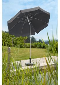 Sonnenschirm Schneider Schirme "Ibiza", grau (anthrazit), Obermaterial: 100% Polyester, Standschirme, Sonnenschirm, &Oslash;xH: 240x30 cm, Stahl/Polyester
