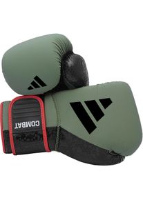Boxhandschuhe adidas Performance "Combat 50" Gr. 10, gr&uuml;n (olivgr&uuml;n, schwarz), Boxhandschuhe, 10 10, Obermaterial: 100% Kunstleder, Boxhandschuhe