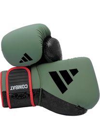 Boxhandschuhe adidas Performance "Combat 50" Gr. 16, gr&uuml;n (olivgr&uuml;n, schwarz), Boxhandschuhe, 16 16, Obermaterial: 100% Kunstleder, Boxhandschuhe