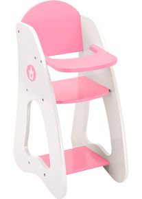 Puppenhochstuhl BAYER "Princess World", rosa (rosa, wei&szlig;), Puppenm&ouml;bel, KinderB:22cm H:52,5cm T:31,5cm, Holz, Puppenhochstuhl, B:22cm H:52,5cm T:31,5cm